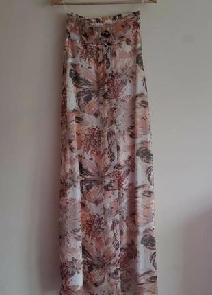 Длинное корсетное пастельное платье без бретелей miso 385 фото