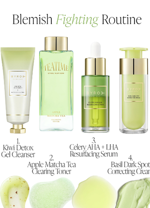 Тонер byroe apple matcha tea clearing toner 19ml