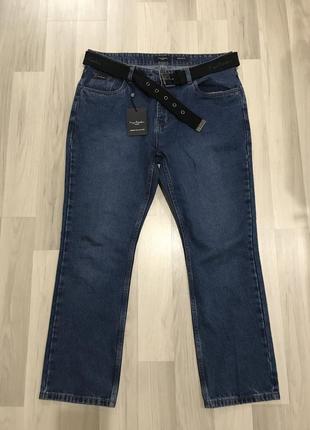 Фірмові оригінальні джинси з ременем коттон pierre cardin р.36(l)нові з бірками