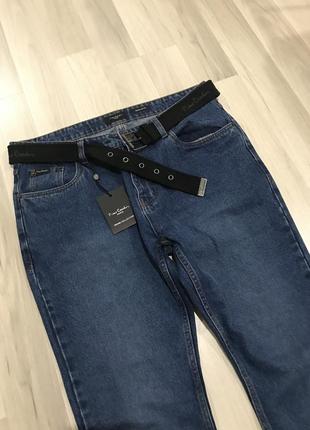 Фірмові оригінальні джинси з ременем коттон pierre cardin р.36(l)нові з бірками3 фото