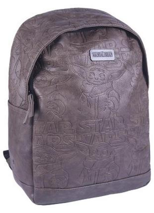 Рюкзак шкільний cerda mandalorian travel faux-leather backpack (cerda-2100003223)