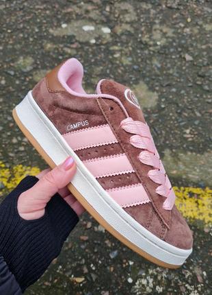 Кроссовки adidas campus 00s dust cargo clear pink 🤎🩷