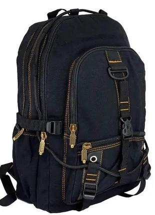 Качественный брезентовый рюкзак gold be, вместительный мужской рюкзак, туристический рюкзак1 фото
