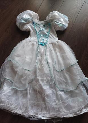 Карнавальное платье ( принцесса, зима, снежная королева)3 фото