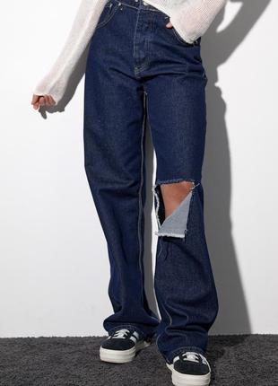 Двусторонние рваные джинсы в стиле grunge1 фото