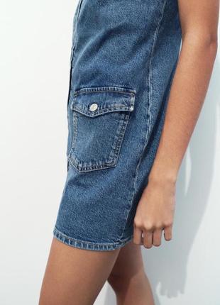 Коротка джинсова сукня zara new6 фото