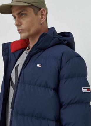 Пуховик зимний tommy hilfiger jeans оригинал пух перо