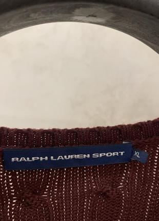 Светр джемпер світшот polo ralph lauren бордовий жіночий оригінал вязаний3 фото