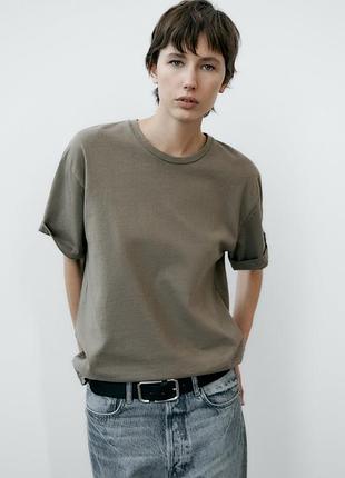 Zara варена футболка оверсайз, майка, топ