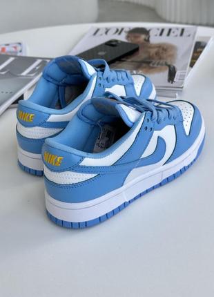 Круті жіночі кросівки nike sb dunk low university blue блакитні7 фото