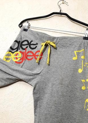 Glee спортивні штани сірі + нюанс, тонкий трикотаж бавовна жіночі 42-44-464 фото