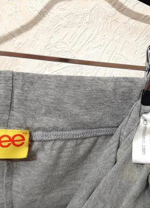 Glee спортивні штани сірі + нюанс, тонкий трикотаж бавовна жіночі 42-44-467 фото