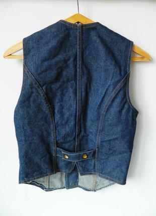 Жилетка японский стиль под винтаж джинсовая джинсовка джинс классическая y2k лето весна4 фото