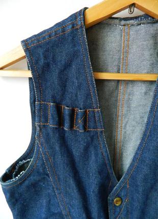 Жилетка японський стиль під вінтаж джинсова джинсовка джинс класична y2k літо весна2 фото