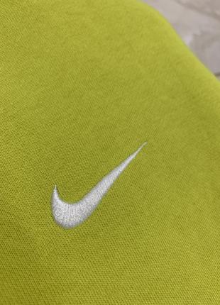 Свитшот свитер nike лаймовый цвет летающая мышь женский джемпер3 фото