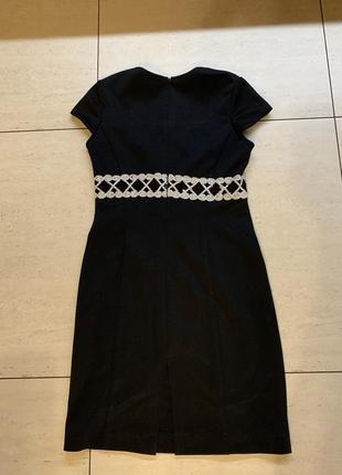 Платье чёрное элегантное нарядное стильное2 фото