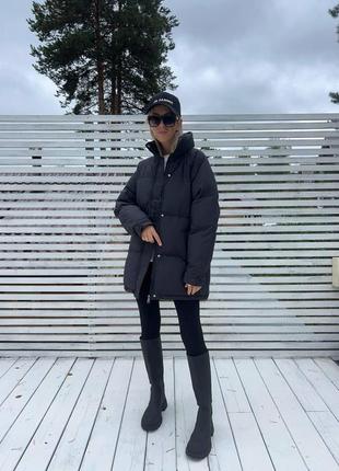 Женская куртка плащевка на силиконе 250  размеры норма и батал7 фото