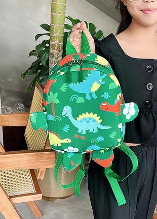 Детский рюкзак lesko a-1025 dinosaur green на одно отделение с ремешком 8шт2 фото