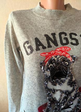 Женская кофта с пайетками 4