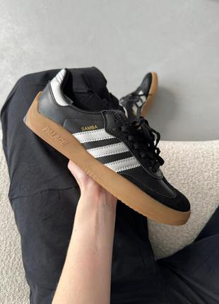 Кроссовки palace x adidas puig samba black/sliver