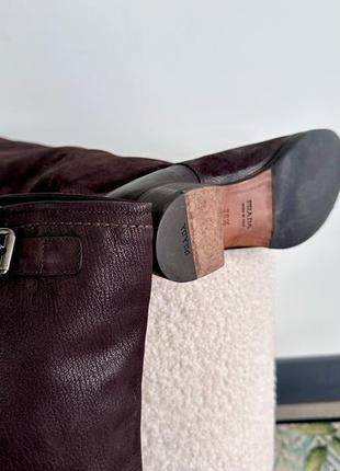 Шкіряні чоботи,сапоги преміум сигменту від prada8 фото