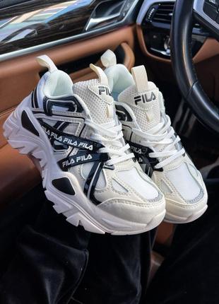 Женские кроссовки fila white black v2 скидка sale &lt;unk&gt; smb