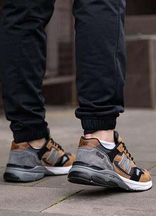 Мужские кроссовки new balance 920 navy beige black7 фото