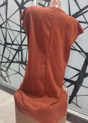 Платье прямое от zara со структурным принтом под вышивку 46-48 размер3 фото