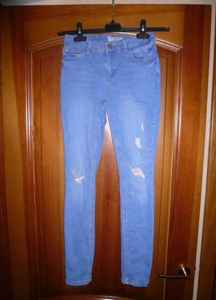 Джинсы скинни рваные с дырками нью лук new look 158 см или s