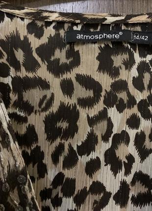 Туника пляжная кимоно 👘 шифон леопардовая4 фото