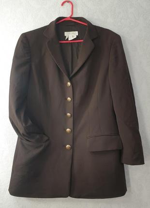 Подовжений піджак escada коричневий шоколадний риджак