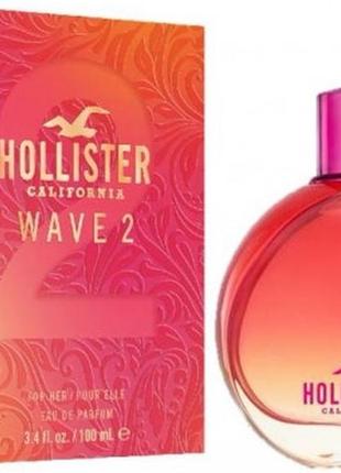 Hollister wave 2 for her набор (парфюмированная вода 100мл + лосьон для тела 200мл)