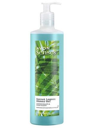Гель для душу зволожувальний "морська лагуна" avon senses