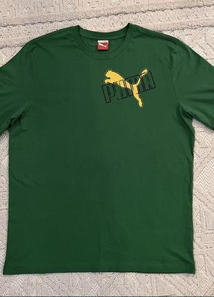 Зеленая футболка puma1 фото