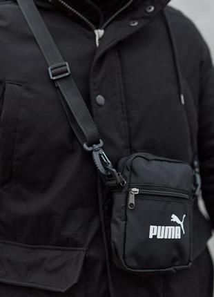 Черная борсетка puma 18*13 см3 фото