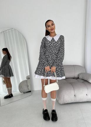 Платье с воротником 9