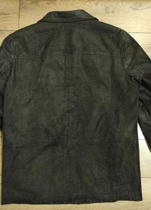 Canda 52 р замшева шкіряна коричнева куртка демісезонна весна / осінь натуральна шкіра 2xl