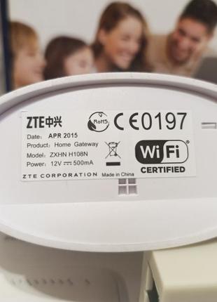 Adsl модем wi-fi роутер zte zxhn h108n укртелеком маршрутизатор3 фото