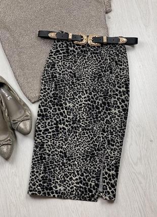 Юбка в принт рептилии