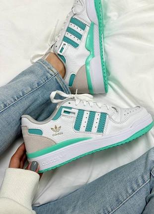 Adidas forum white green