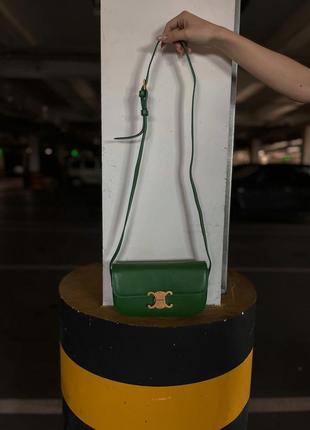 Модна жіноча сумка  celine mini green 22*14