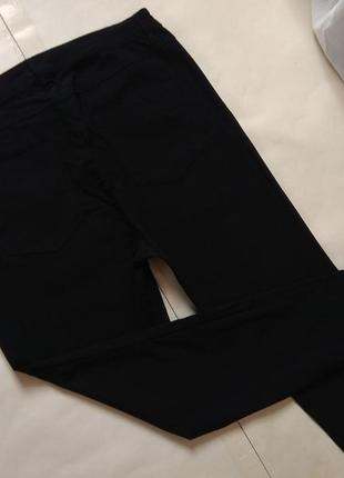 Утягивающие черные штаны брюки скинни с высокой талией florencia, 18 размер.5 фото