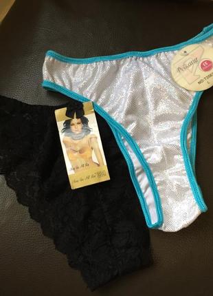 Жiночi мережевi чорнi  та бiлi еластичнi трусики жiноча спiдня розмi р l, xxxxl