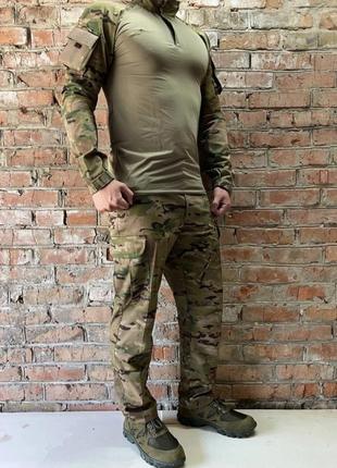 Чоловічий армійський костюм мультикам для зсу tactical тактична форма убакс і штани туреччина 7284 xl8 фото