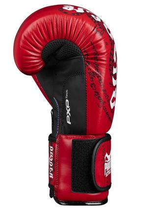 Боксерские перчатки phantom muay thai red 16 унций (капа в подарок)5 фото