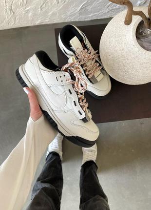 Nike air dunk low jumbo white/black «phantom”