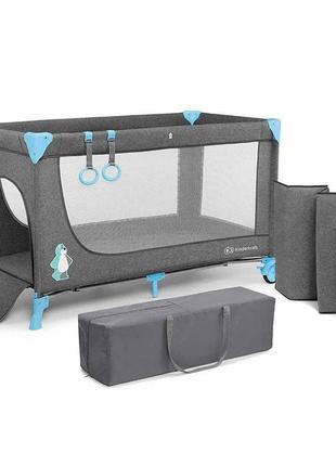 Кровать-манеж kinderkraft joy blue1 фото