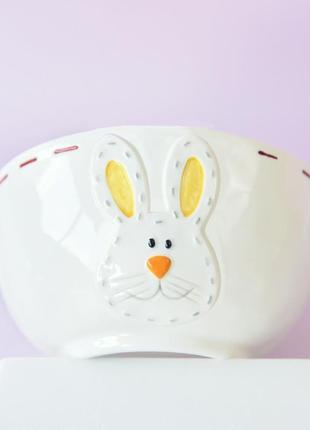 Миска керамическая кролик пасхальный 67994 фото
