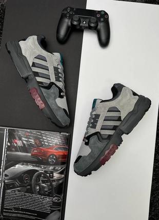 Мужские кроссовки adidas originals zx torsion gray (адидас оригиналс)2 фото