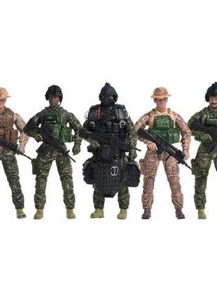 Ігровий набір фігурок солдатів elite force — морські котики (5 фігурок, аксес.)